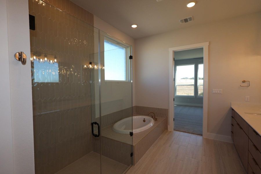 Furnished interior view inside a new home in Lariat, Liberty Hill (Image 11).