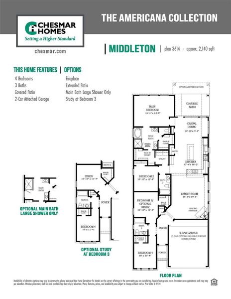 2D floor plan layout of this home in Bridgeland, Cypress, TX (Image 4). 2D floor plan layout of this home in Bridgeland, Cypress, TX (Image 4).