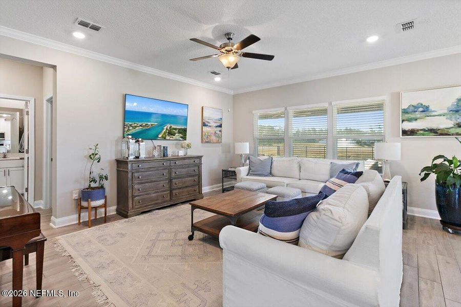 Furnished interior view inside a new home in Dorado at Entrada, St. Augustine (Image 13).
