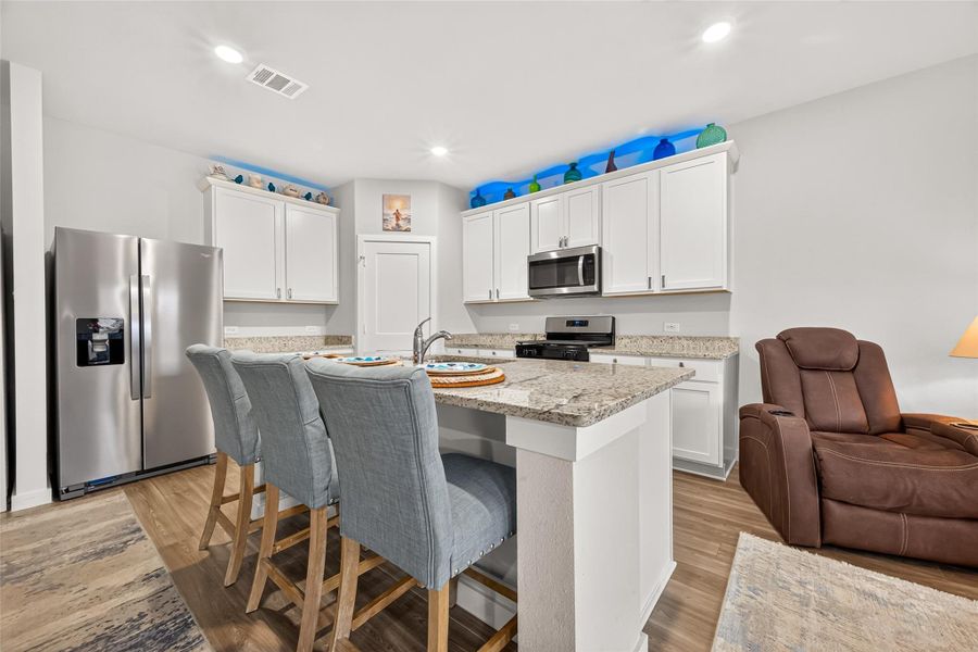 Furnished interior view inside a new home in Lexington Heights, Willis (Image 12).