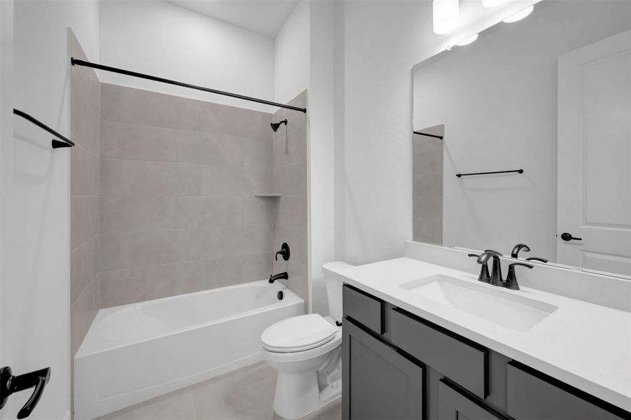 Furnished interior view inside a new home in Riceland 50’ Alley Load Homesites, Mont Belvieu (Image 9).