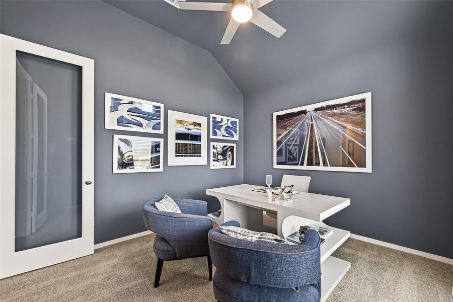 Furnished interior view inside a new home in , Iowa Colony (Image 19).