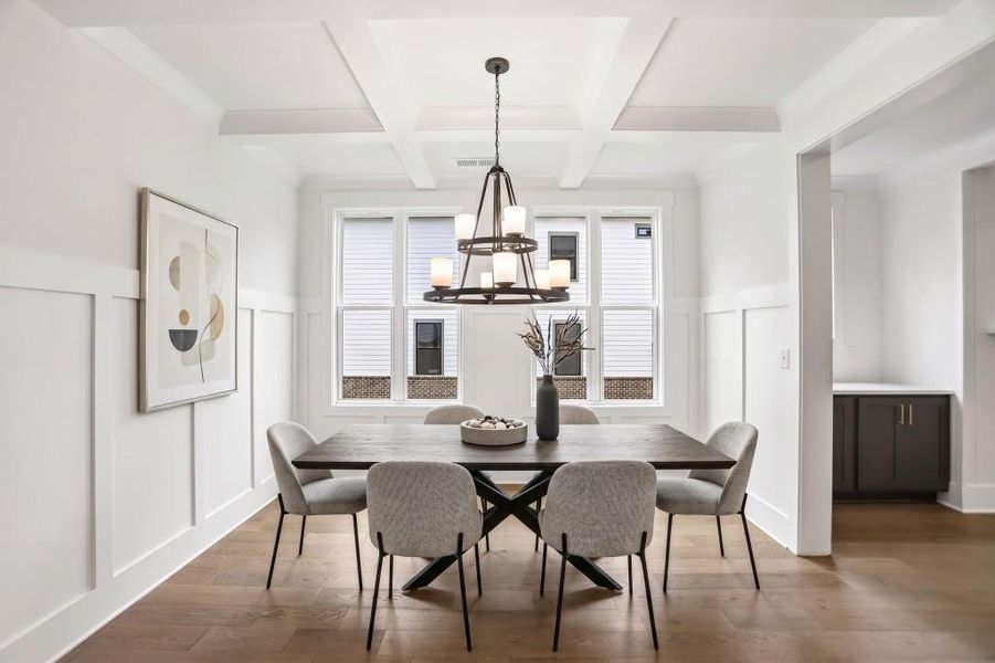 Furnished interior view inside a new home in , Marietta (Image 40).