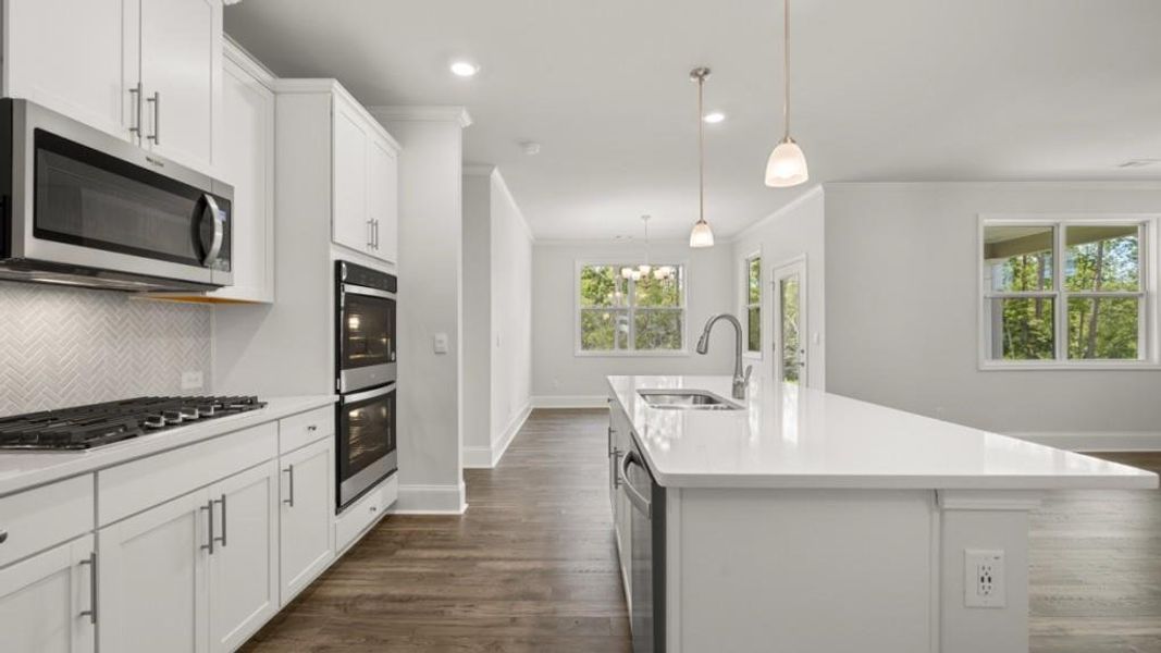 Furnished interior view inside a new home in , Dallas (Image 13).