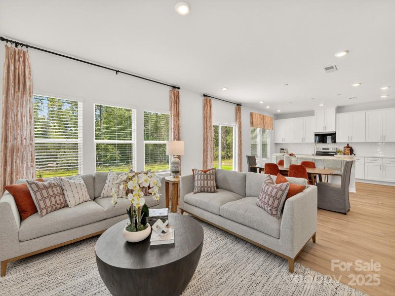 Furnished interior view inside a new home in Nelson's Creek, Mocksville (Image 3). Furnished interior view inside a new home in Nelson's Creek, Mocksville (Image 3).