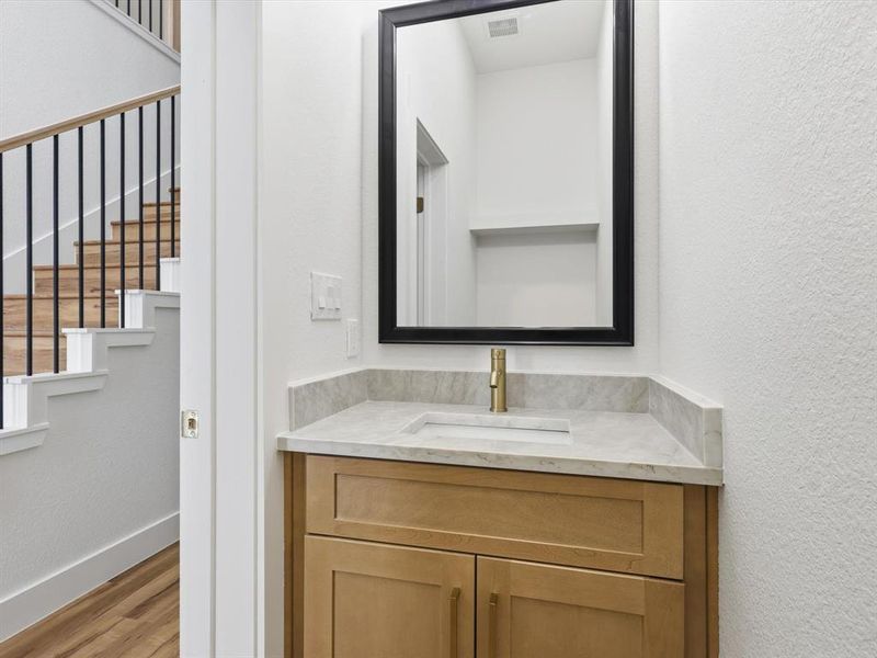 powder room upon entry