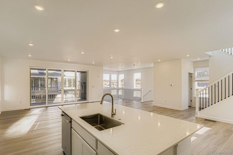 Furnished interior view inside a new home in Vermilion Creek, Centennial (Image 6).