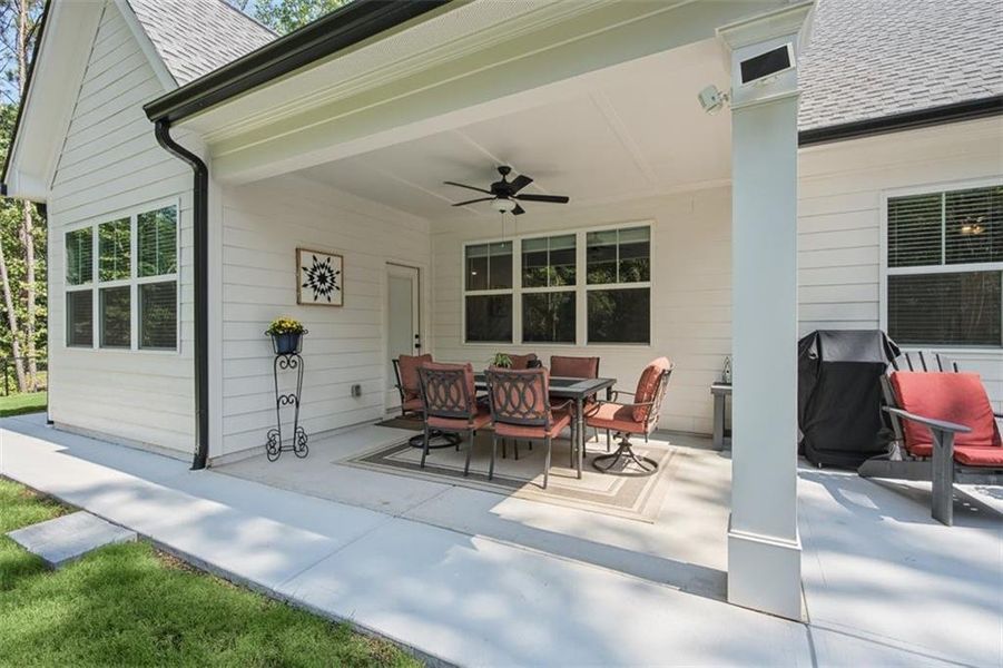 Exterior details and patio area of a home in , Douglasville (Image 41).
