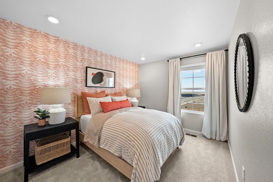 Furnished interior view inside a new home in Trailstone Townhomes - The Westerly Collection, Arvada (Image 11). Furnished interior view inside a new home in Trailstone Townhomes - The Westerly Collection, Arvada (Image 11).