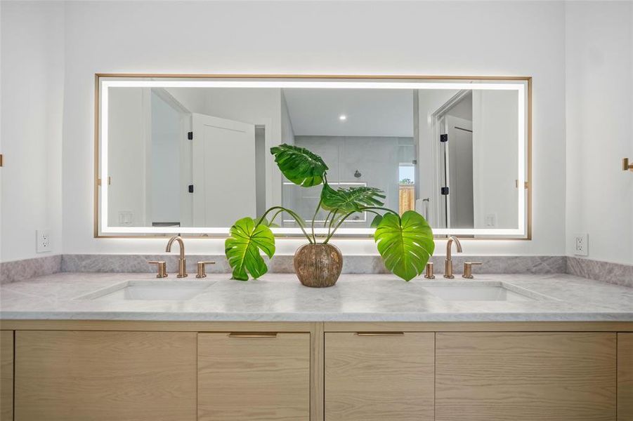 Close-up of interior finishes inside a home in , Dallas (Image 19).
