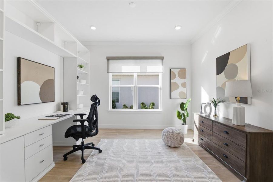 Furnished interior view inside a new home in , Wesley Chapel (Image 27). Furnished interior view inside a new home in , Wesley Chapel (Image 27).