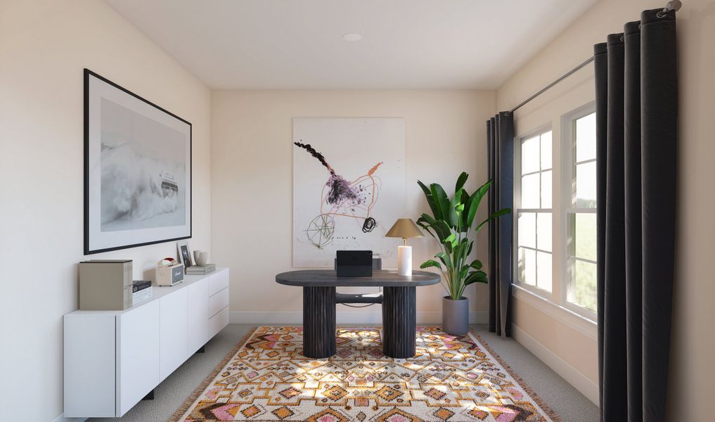 Representative furnished interior of a home built from the Geneva by K. Hovnanian® Homes in Lakeview, Waller (Image 11).