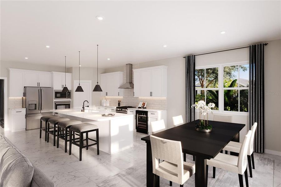 Furnished interior view inside a new home in Lake Nellie Crossing, Clermont (Image 12).