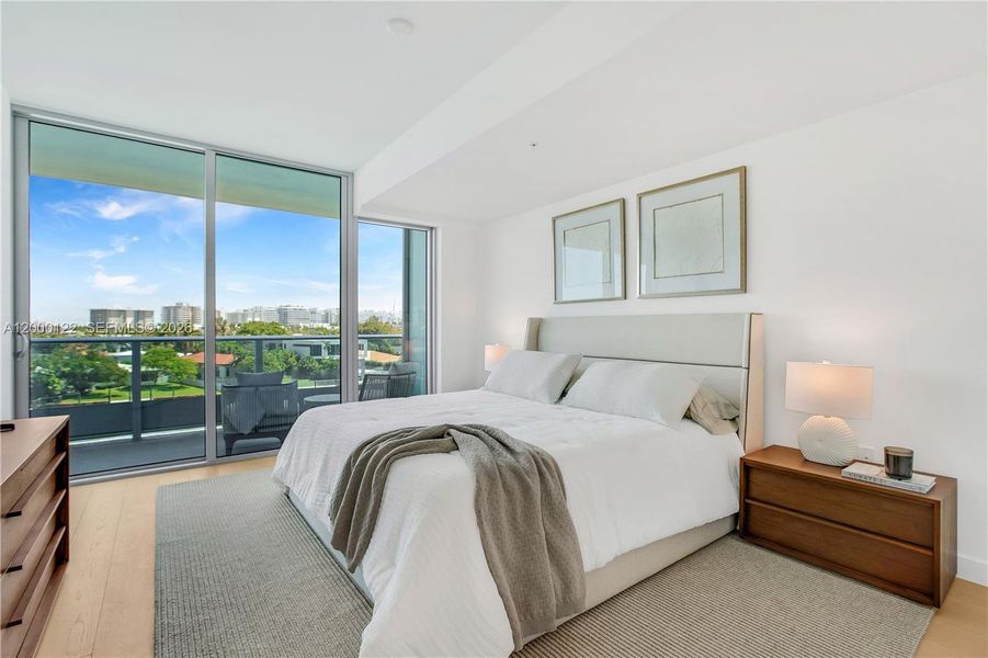 Furnished interior view inside a new home in , Miami Beach (Image 42).