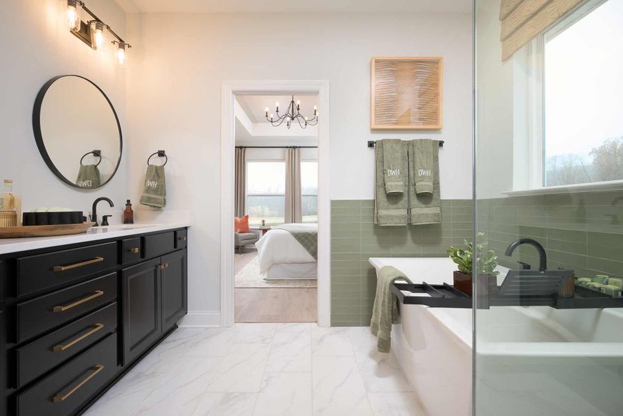 Representative furnished interior of a home built from the The Satinwood by David Weekley Homes in The Preserve at Five Oaks, Lebanon (Image 3).