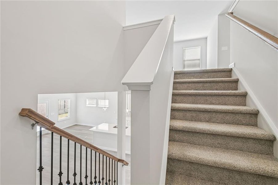 Furnished interior view inside a new home in Creekside at Oxford Park, Fairburn (Image 19).