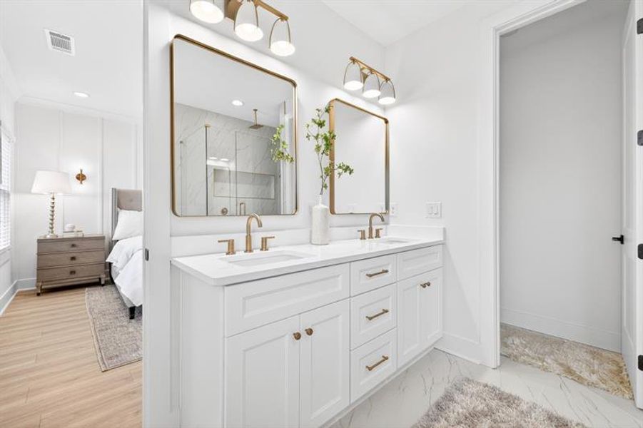 Furnished interior view inside a new home in Skyview On Broad, Sugar Hill (Image 33).