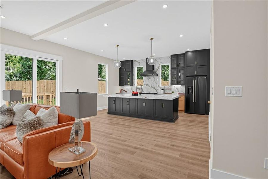 Furnished interior view inside a new home in , Atlanta (Image 13).