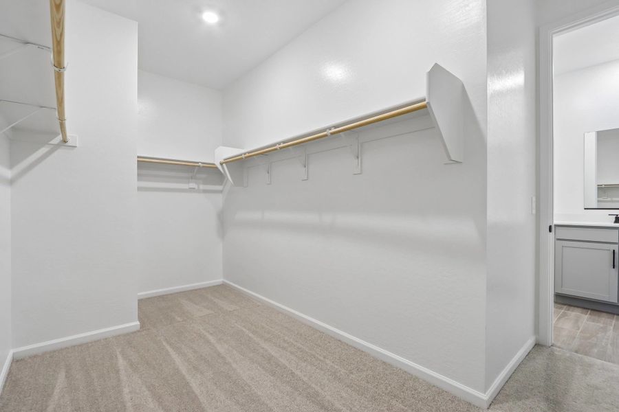 Primary walk in closet