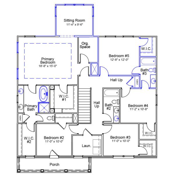 2D floor plan layout of this home in Pebble Branch, Chapin, SC (Image 3).