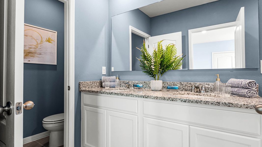 Representative furnished interior of a home built from the Harper by D.R. Horton in Deerbrook, Land O' Lakes (Image 19).