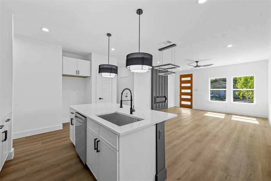 Furnished interior view inside a new home in , Dallas (Image 8).