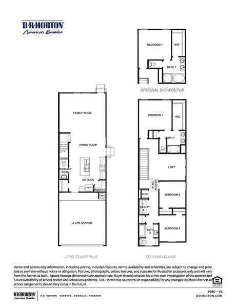 2D floor plan layout for the Ginger by D.R. Horton in Wheatley Oaks, Houston, TX (Image 3). 2D floor plan layout for the Ginger by D.R. Horton in Wheatley Oaks, Houston, TX (Image 3).