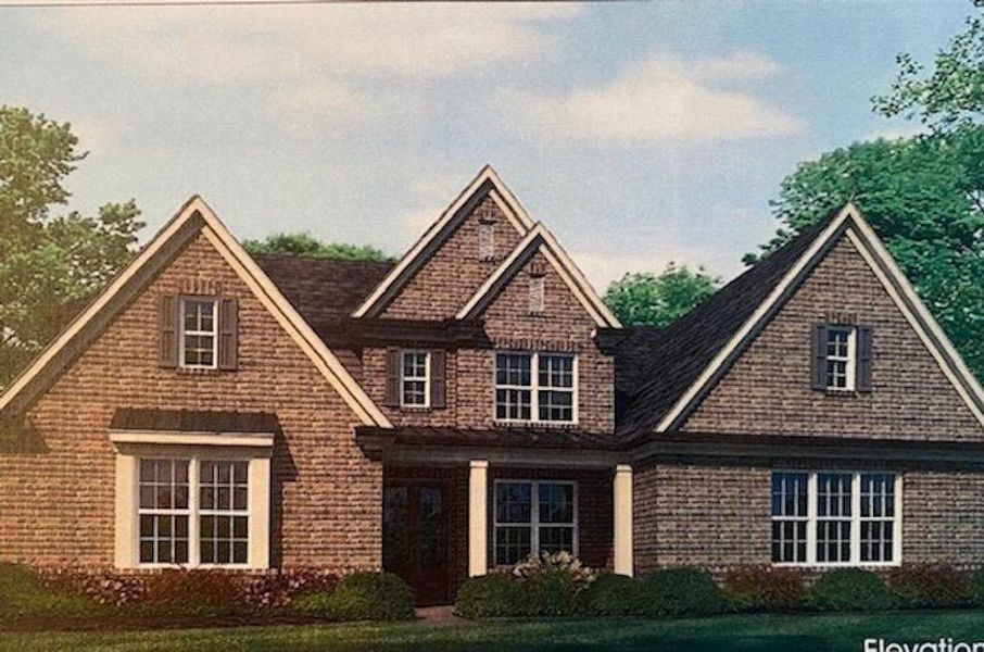 Front exterior of a new home in White Oak, Arlington, TN, highlighting curb appeal (Image 1). Front exterior of a new home in White Oak, Arlington, TN, highlighting curb appeal (Image 1).