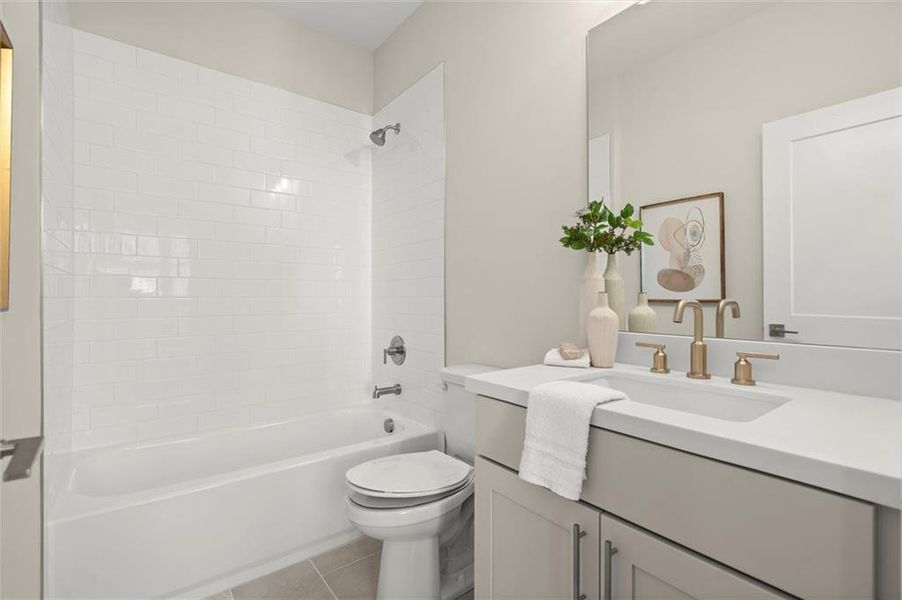 Furnished interior view inside a new home in , Alpharetta (Image 17). Furnished interior view inside a new home in , Alpharetta (Image 17).