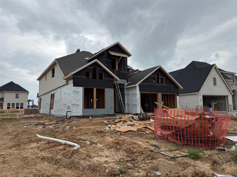 In-progress construction of a new home in Candela, Richmond, TX (Image 11).