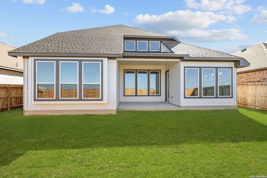 Exterior details and patio area of a home in Megan's Landing, Castroville (Image 3).