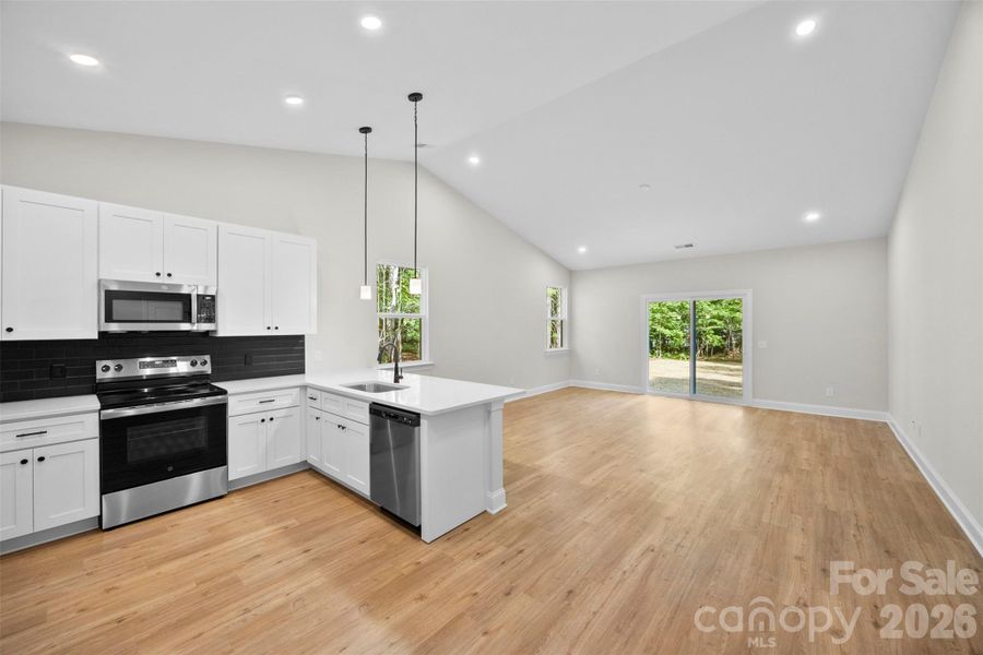 Furnished interior view inside a new home in , Statesville (Image 16).