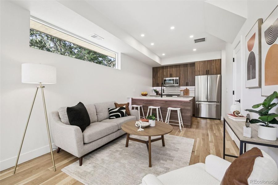 Furnished interior view inside a new home in , Denver (Image 18).