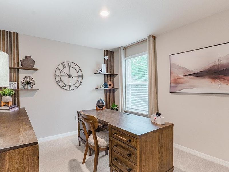 Or, for flexible uses, such as a home office - Birch townhome by Highland Homes Or, for flexible uses, such as a home office - Birch townhome by Highland Homes