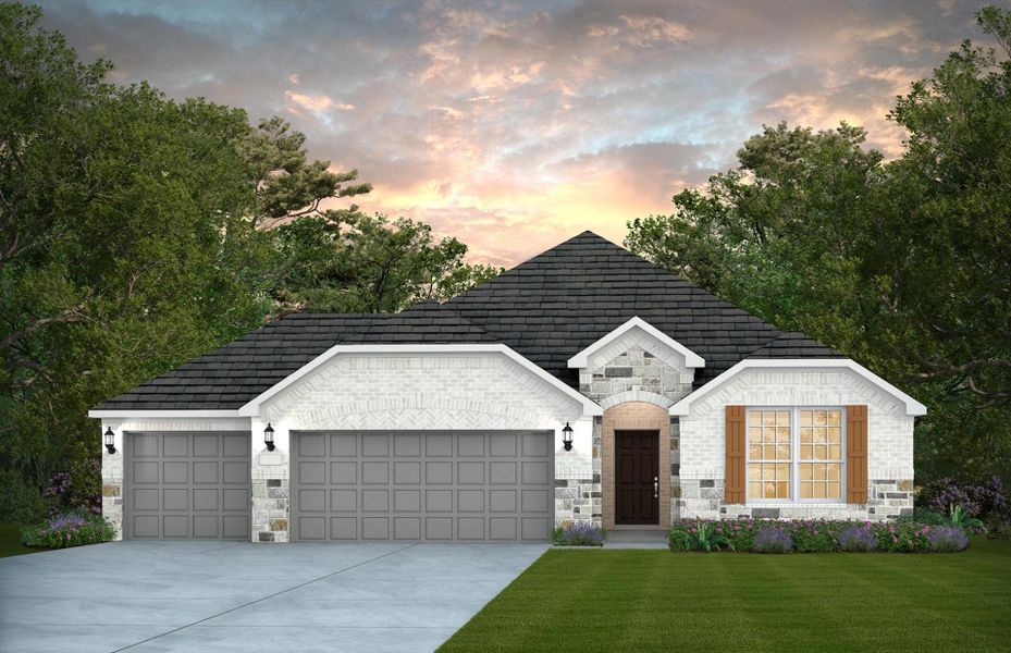 Representative exterior photo of a completed home built from the McKinney - 3-Car Garage by Pulte Homes in Davis Ranch, San Antonio, TX (Image 18). Representative exterior photo of a completed home built from the McKinney - 3-Car Garage by Pulte Homes in Davis Ranch, San Antonio, TX (Image 18).