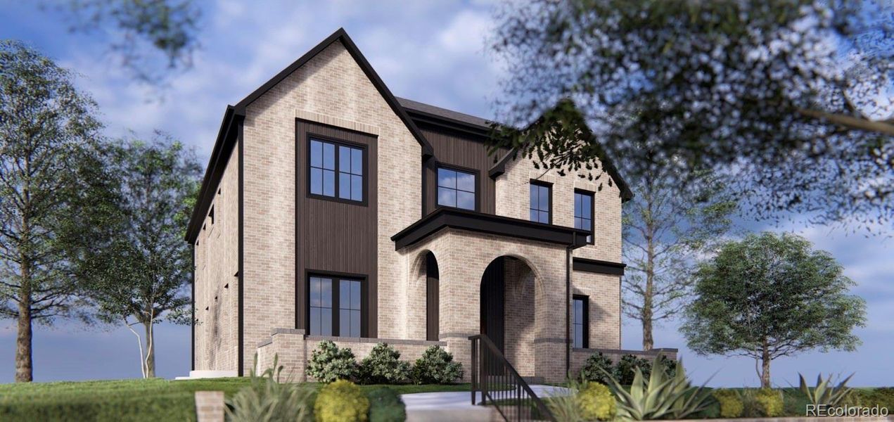 Front exterior of a new home in , Denver, CO, highlighting curb appeal (Image 1). Front exterior of a new home in , Denver, CO, highlighting curb appeal (Image 1).