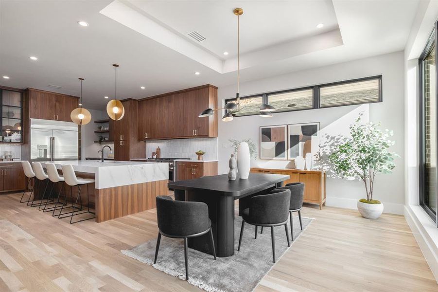 Furnished interior view inside a new home in , Dallas (Image 32).