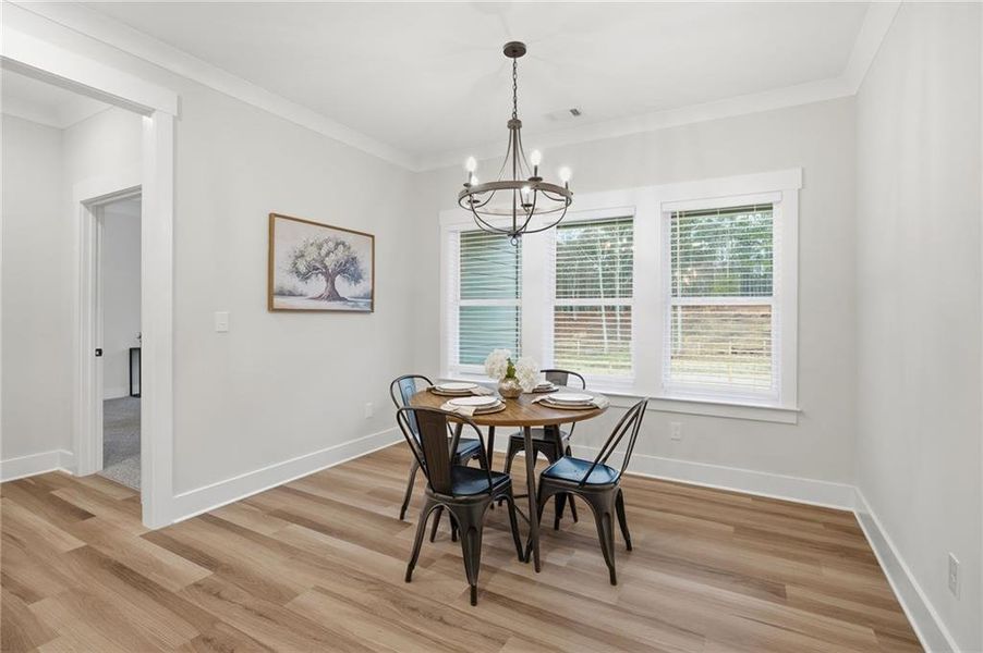Furnished interior view inside a new home in , Dallas (Image 32).