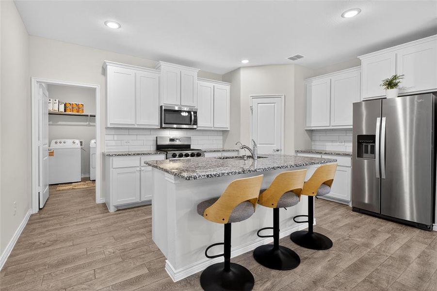 Furnished interior view inside a new home in , Fort Worth (Image 6).