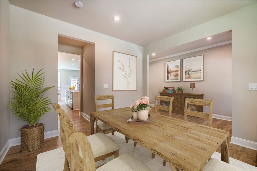 Furnished interior view inside a new home in Wisteria at GreenHouse, Marietta (Image 8).