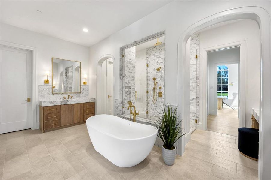 Furnished interior view inside a new home in , Dallas (Image 27). Furnished interior view inside a new home in , Dallas (Image 27).