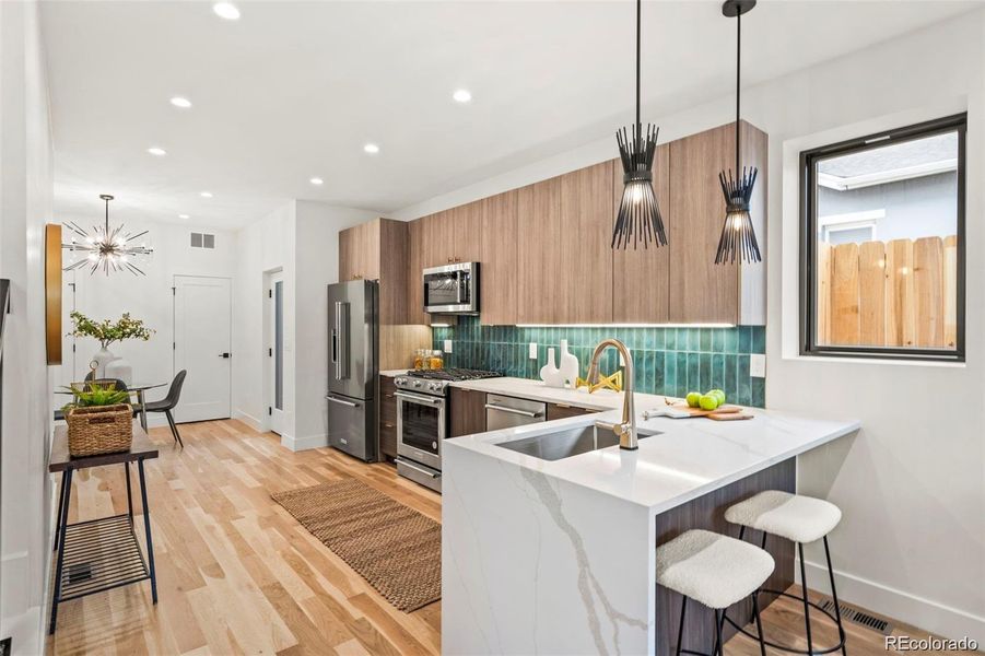 Furnished interior view inside a new home in , Denver (Image 22). Furnished interior view inside a new home in , Denver (Image 22).