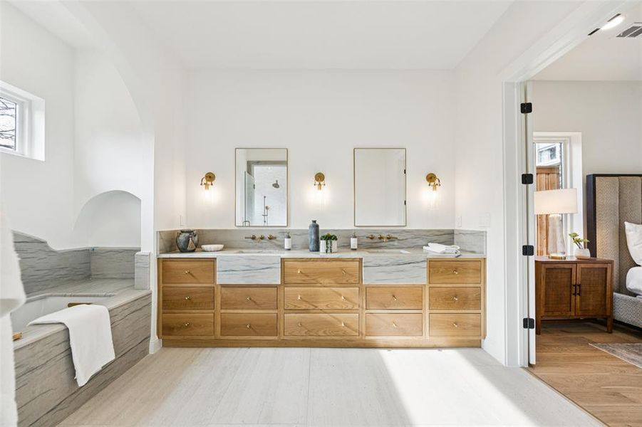 Furnished interior view inside a new home in , Dallas (Image 34).