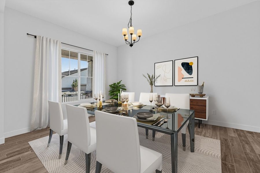 Furnished interior view inside a new home in Legado, Queen Creek (Image 6).