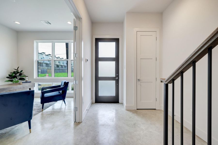 Furnished interior view inside a new home in Point East, Houston (Image 7). Furnished interior view inside a new home in Point East, Houston (Image 7).