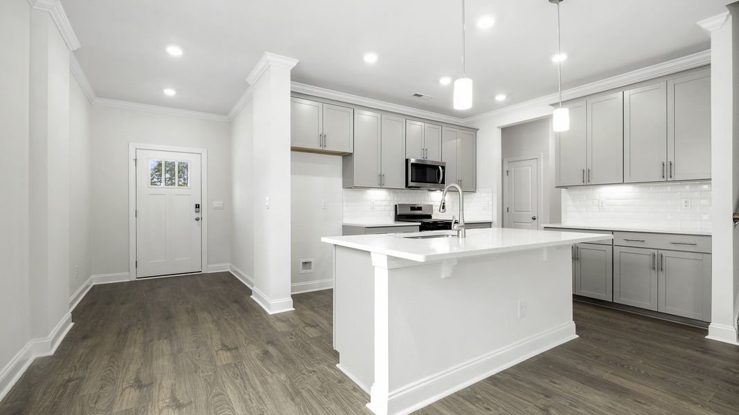 Furnished interior view inside a new home in The Meadows at Kinsley, Jamestown (Image 4). Furnished interior view inside a new home in The Meadows at Kinsley, Jamestown (Image 4).