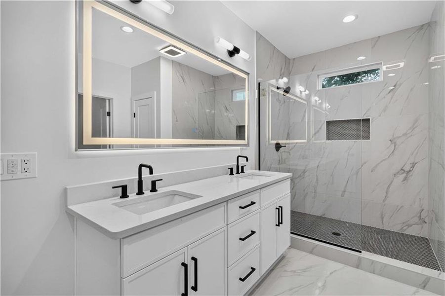 Furnished interior view inside a new home in , Atlanta (Image 14).