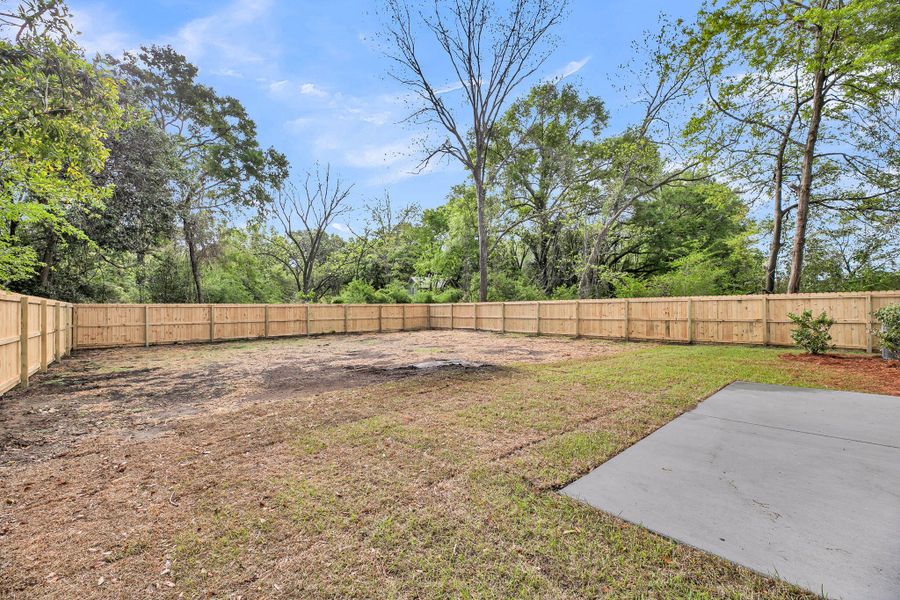 Exterior details and patio area of a home in , Johns Island (Image 23). Exterior details and patio area of a home in , Johns Island (Image 23).