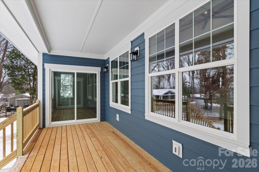Exterior details and patio area of a home in , Mooresville (Image 4).