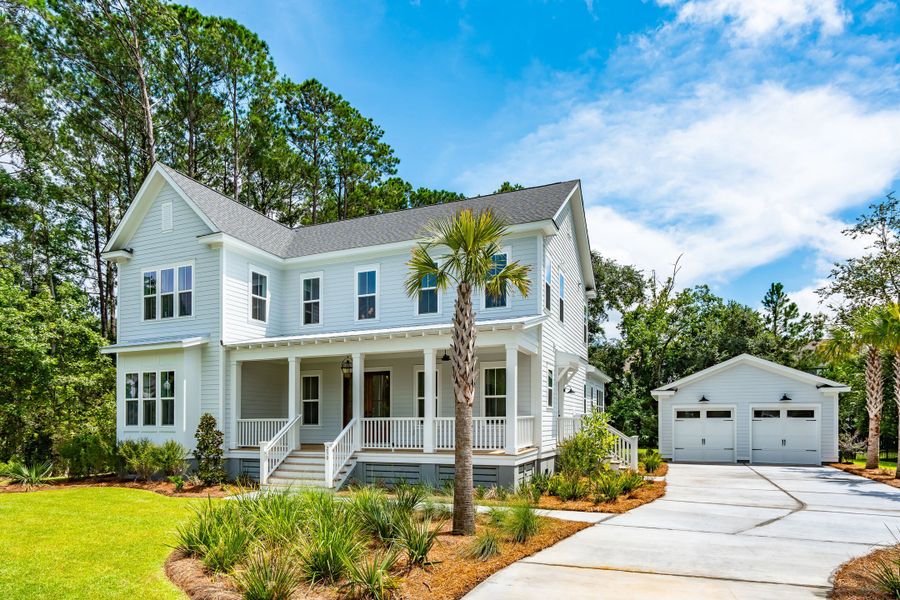 Front exterior of a new home in Charleston Proper, Charleston, SC, highlighting curb appeal (Image 5). Front exterior of a new home in Charleston Proper, Charleston, SC, highlighting curb appeal (Image 5).